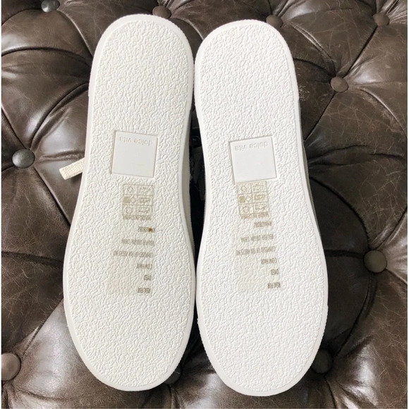 New Dolce Vita Zonya Dark Leopard Calf Hair sneakers metallic distressed zip - Picture 10 of 11